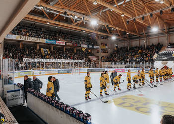 C.G Photographie, Club National League, Colin Girard, HCA, HCA Vs EHCK, HCAjoie, Hockey Club Ajoie, Hommage Michel Blanc, Maillot Jaune, NL, National League, Porrentruy, Public, RAIFFEISEN ARENA, Saison 2024-25, cop, hockey, kop, tifo