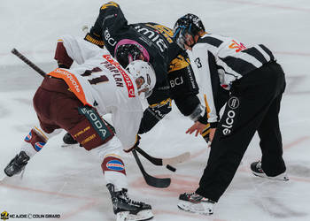 8 Devos Philip-Michaël, C.G Photographie, Club National League, Colin Girard, HCA, HCAjoie, Hockey Club Ajoie, Joueurs 1ERE, NL, National League, Porrentruy, RAIFFEISEN ARENA, Saison 2024-25, engagement, hockey, maillot noir