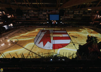 C.G Photographie, Club National League, Colin Girard, HC Ajoie, HCA, NL, National League, RAIFFEISEN ARENA, Saison25-26, hockey, intérieur patinoire, mapping