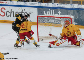 23 Gauthier Frédérik, But, C.G Photographie, Club National League, Colin Girard, HC Ajoie, HCA, HCA Vs SCLTigers, NL, National League, RAIFFEISEN ARENA, Saison 2025-26, Saison25-26, hockey