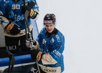 91 Bethoud Yonas, C.G Photographie, Club National League, Colin Girard, HC Ajoie, HCA, HCA Vs GSHC, Ligue contre le cancer, Match de charité, Movember, NL, National League, RAIFFEISEN ARENA, Saison 2025-26, Saison25-26, hockey, sourire