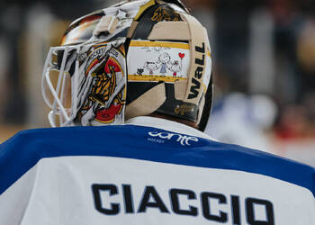 40 Ciaccio Damiano, C.G Photographie, Club National League, Colin Girard, Gardien, HC Ajoie, HCA, HCA Vs HCD, NL, National League, RAIFFEISEN ARENA, Saison 2025-26, Saison25-26, Warm Up, hockey