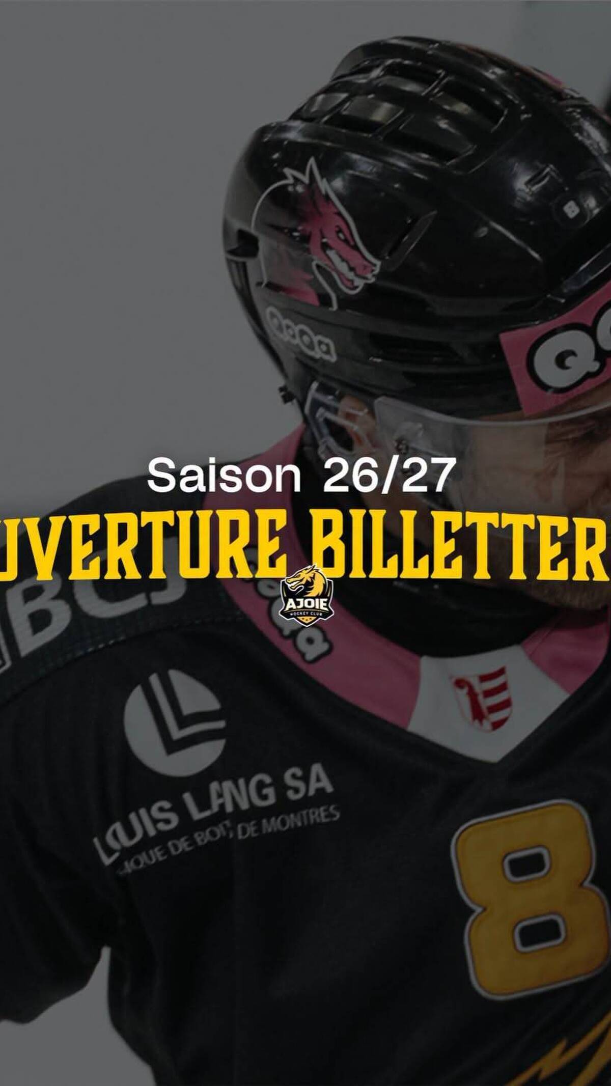 Ouverture billetterie pour les rencontres de septembre et octobre 