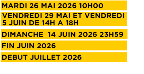 date abonnements