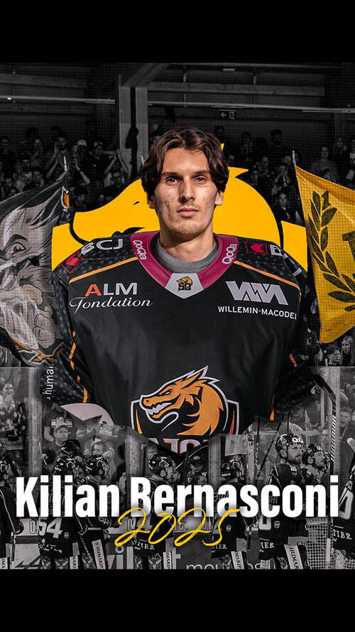 kilian bernasconi, 4e gardien du HC Ajoie pour la saison 2024/25 en provenance d'Arosa