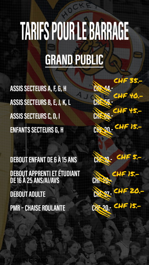 tarif grand public