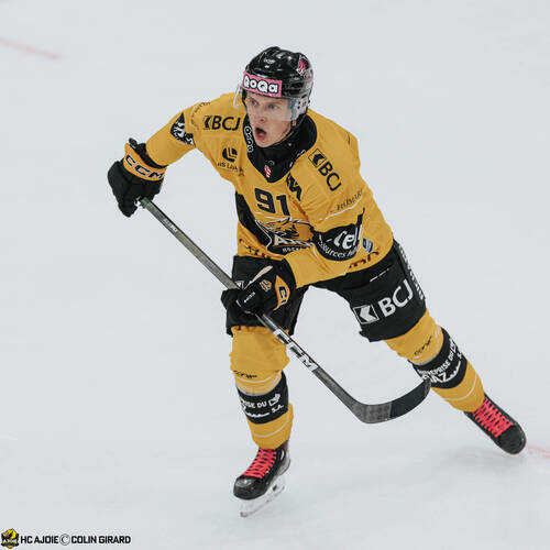 91 Bethoud Yonas, C.G Photographie, Club National League, Colin Girard, HC Ajoie, HCA, HCA Vs ZSCLions, NL, National League, RAIFFEISEN ARENA, Saison25-26, hockey
